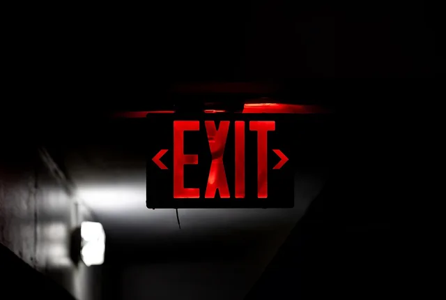 exit sign, light, exit light, emergency exit, evacuation, emergency, escape, safety, exit sign, exit sign, exit sign, exit sign, emergency exit, emergency exit, emergency exit, emergency, emergency, emergency, emergency, emergency. Multi-Location Marketing Checklist: Closing Out a Location